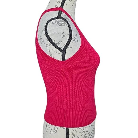 Express Women's Size Large Red Sweater Knit Skim Tank - Picture 4 of 6